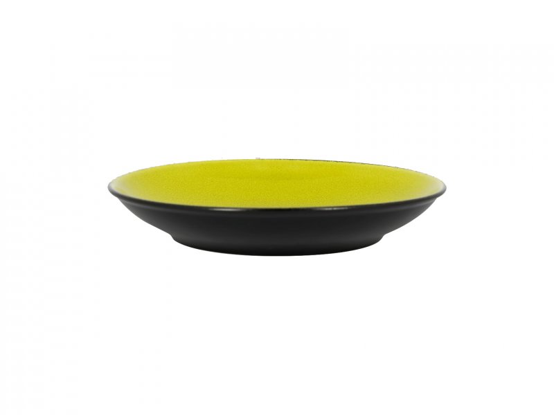Тарелка "Coupe" глубокая объем 1.25л d=28см цвет черный/зеленый RAK Porcelain «Fire»