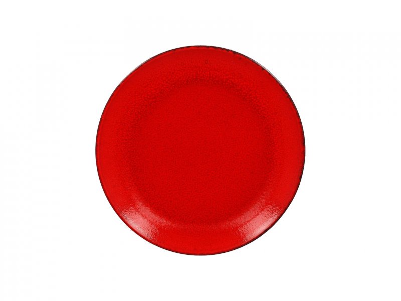 Тарелка "Coupe" d=27см цвет черный/красный RAK Porcelain «Fire»