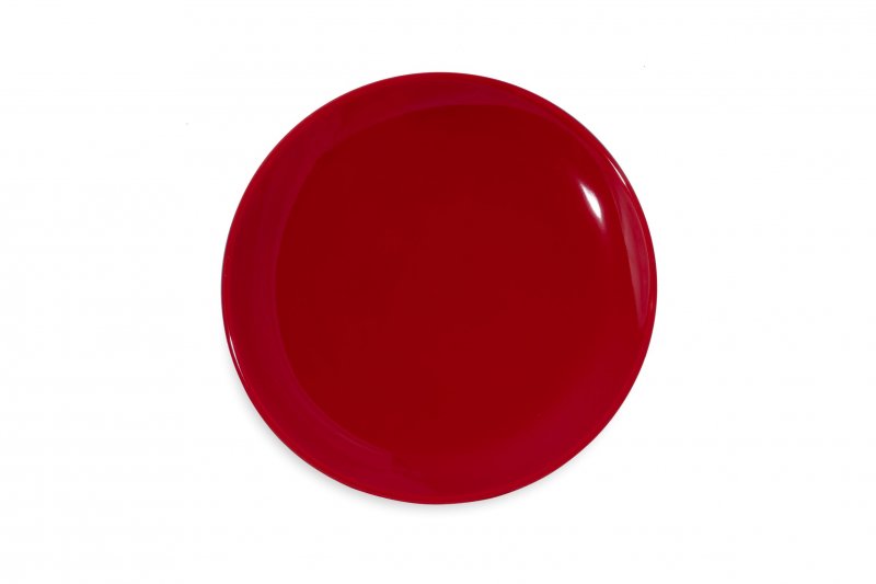 Тарелка "Coupe" круглая d=27см, цвет красный SandStone «Lantana»