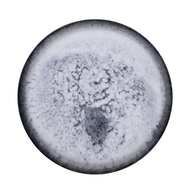  Тарелка круглая d=23 см., плоская, фарфор цвет лазурь комб., Elena R14421