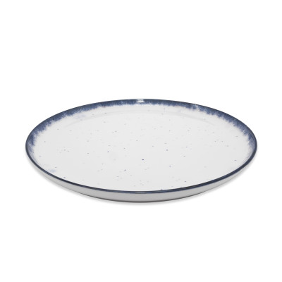  Тарелка круглая борт вертикальный d=18 см., плоская, фарфор, Serenita