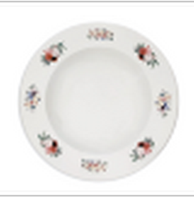 ASDP23Skazka Тарелка круглая с декором d=23 см., глубокая, фарфор, цвет белый, AccessDEC, RAK Porcelain, ОАЭ