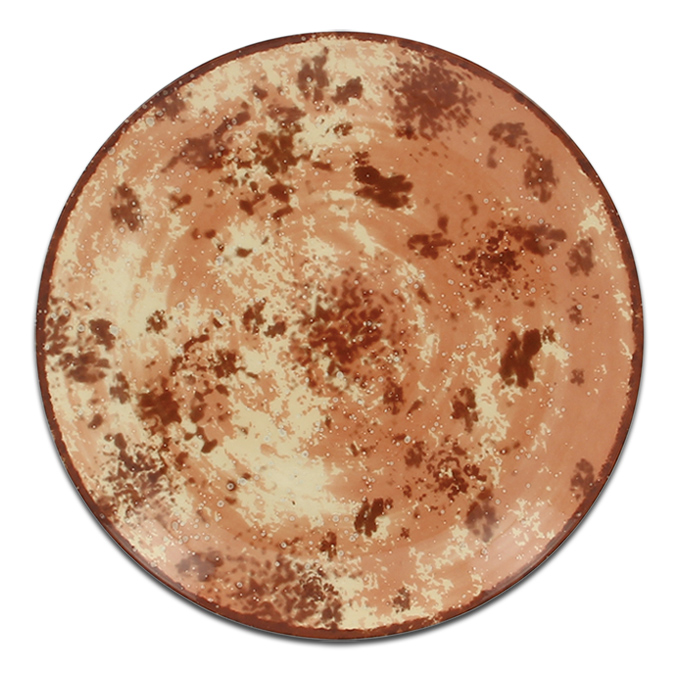 Тарелка круглая коричневая RAK Porcelain «Peppery», D=21 см