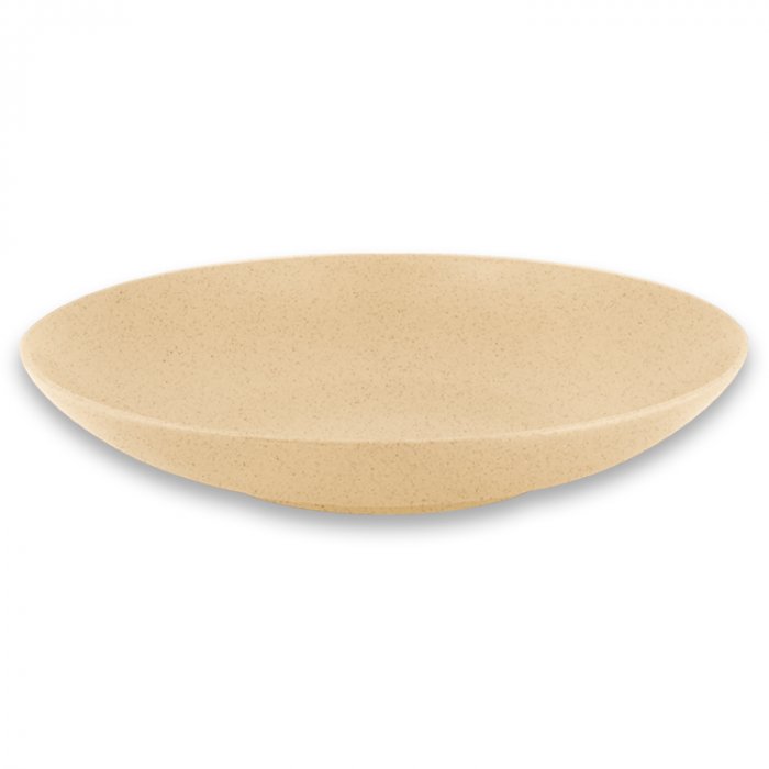 Тарелка "Coupe" круглая глубокая Almond RAK Porcelain «GENESIS», D=28 см