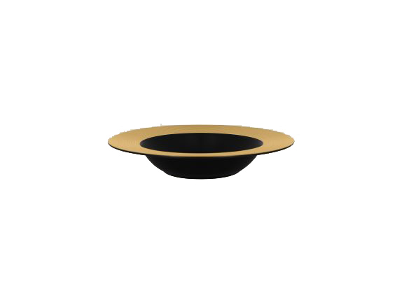 Тарелка глубокая d=23см цвет золотой RAK Porcelain «Antic»
