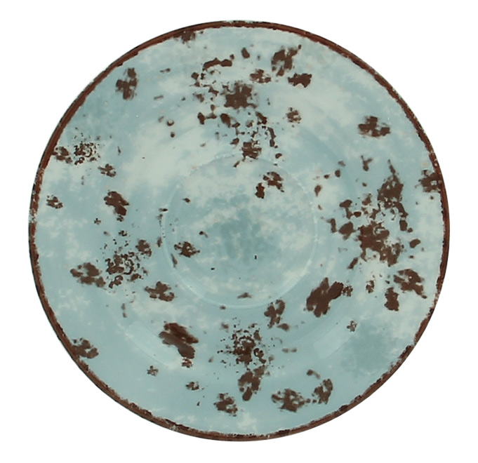 Блюдце круглое голубое RAK Porcelain «Peppery», D=13 см