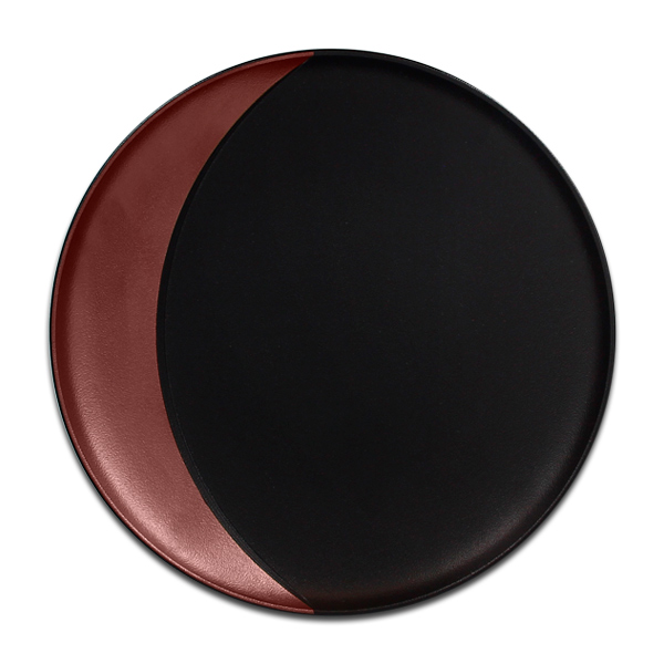 Тарелка круглая глубокая с бронзовым бортом RAK Porcelain «Metalfusion», D=24 см