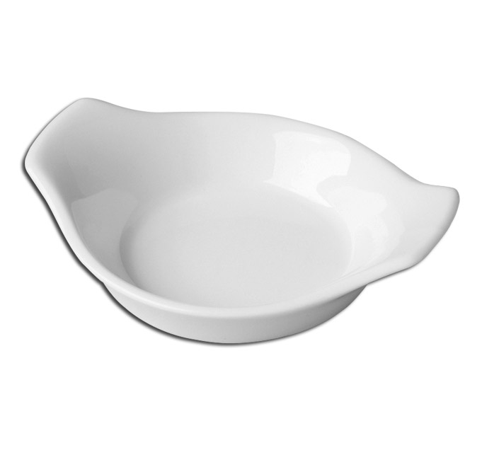 Тарелка овальная глубокая "кроншель" RAK Porcelain «Banquet», 9x7 см