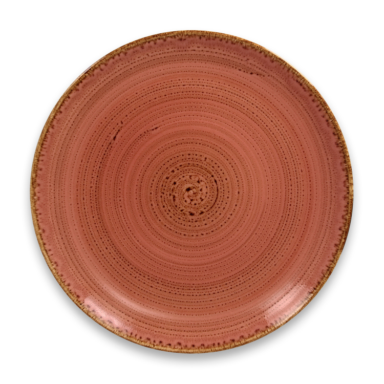 Тарелка "Coupe" круглая плоская Coral RAK Porcelain «TWIRL», D=27 см