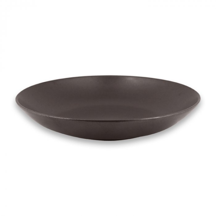 Тарелка "Coupe" круглая глубокая Cocoa RAK Porcelain «GENESIS», D=26 см, H=5 см, 1,2 л