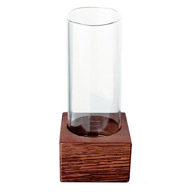Набор из 1 емкости для подачи в комплекте с деревянным подносом Pordamsa «Blown Glass»,  1x65 мл