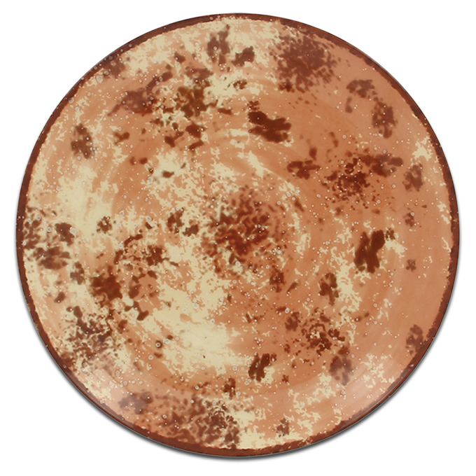 Тарелка круглая коричневая RAK Porcelain «Peppery», D=27 см