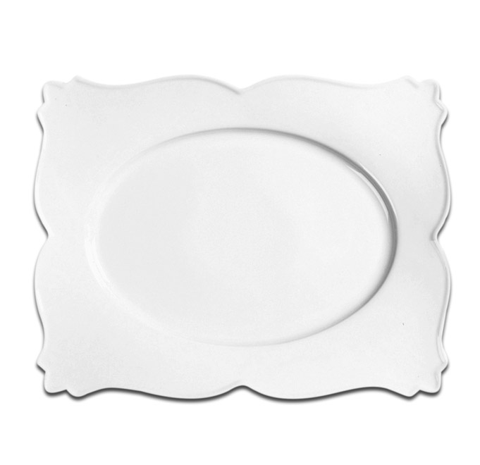 Тарелка прямоугольная "PRINCES" RAK Porcelain «White Gold», 42x32см