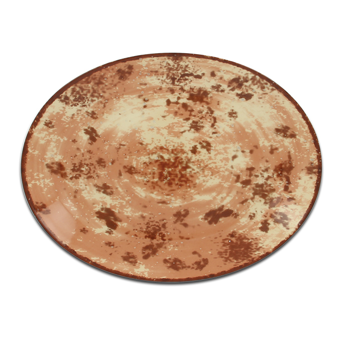 Тарелка овальная коричневая RAK Porcelain «Peppery», 32x23 см