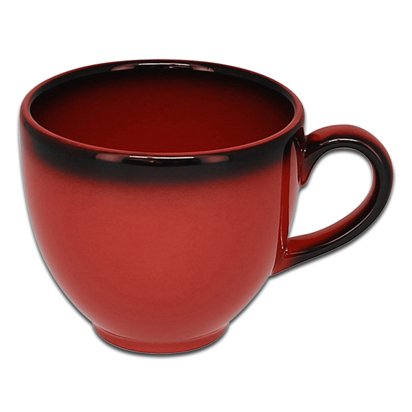 Чашка круглая красная RAK Porcelain «Lea», 230 мл