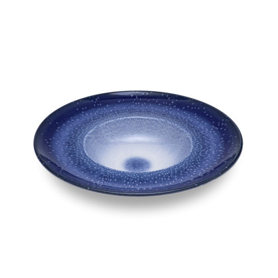  Тарелка круглая глубокая с бортом d=27 см., Gourmet, фарфор цвет мрамор, Snezh R1742
