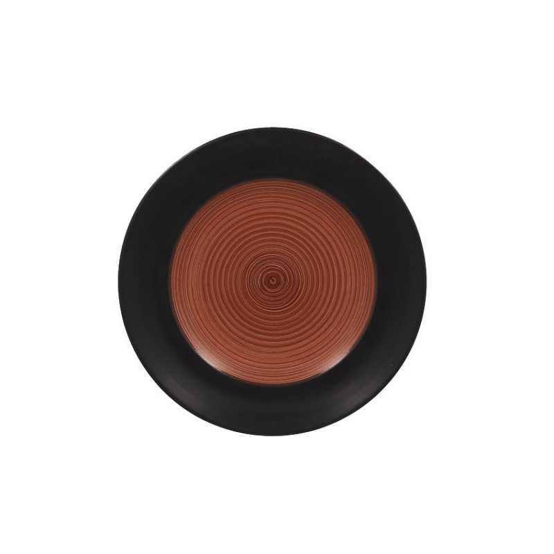 Тарелка круглая, плоская коричневая Trinidad Rak Porcelain, D=17