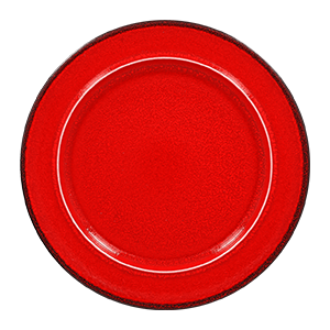 Тарелка d=28см цвет черный/красный RAK Porcelain «Fire»