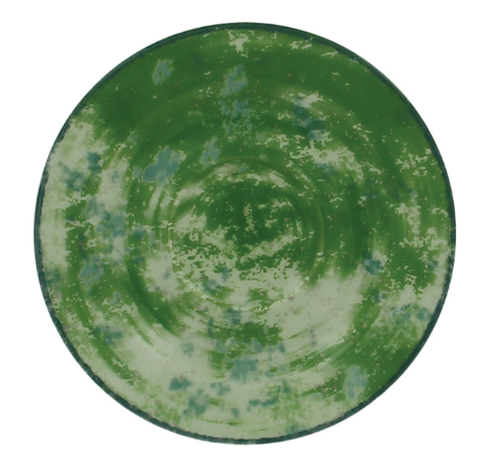 Блюдце круглое зеленое RAK Porcelain «Peppery», D=15 см