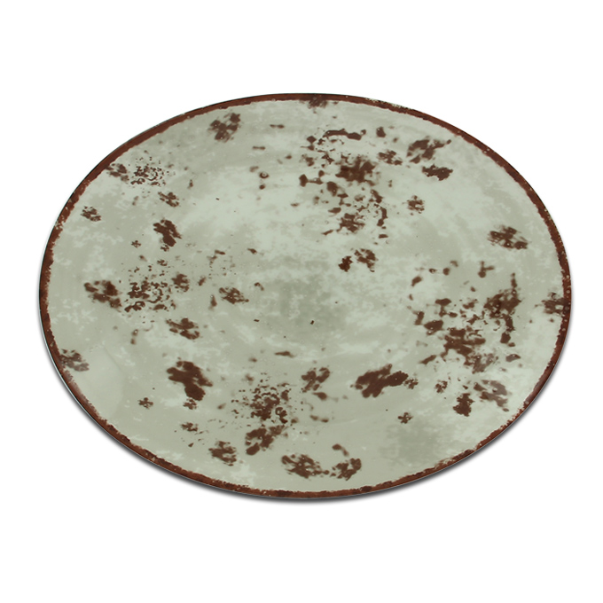Тарелка овальная серая RAK Porcelain «Peppery», 26x19 см