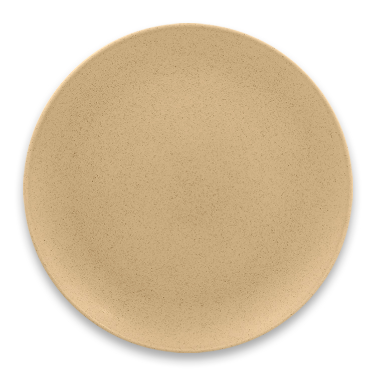 Тарелка "Coupe" круглая плоская Almond RAK Porcelain «GENESIS», D=27 см, H=2,7 см