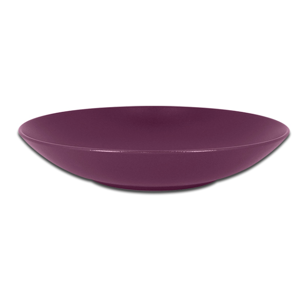 Тарелка "Coupe" круглая глубокая фиолетовая RAK Porcelain «NeoFusion Mellow», D=23 см