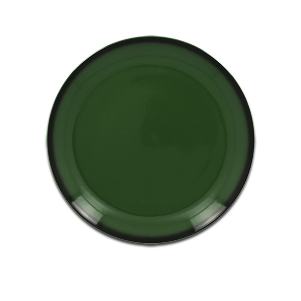 Тарелка круглая плоская зеленая RAK Porcelain «Lea», D=15 см