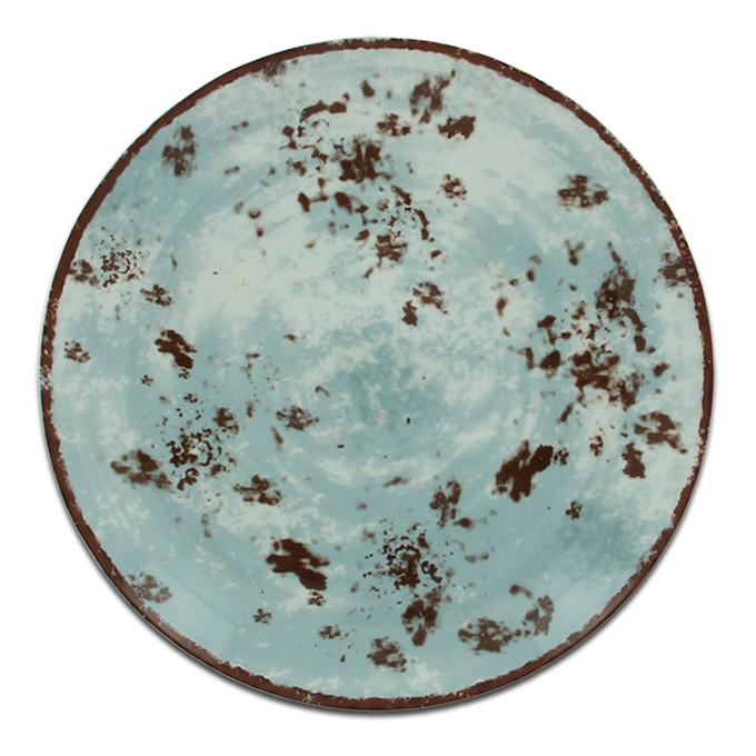 Тарелка круглая голубая RAK Porcelain «Peppery», D=21 см