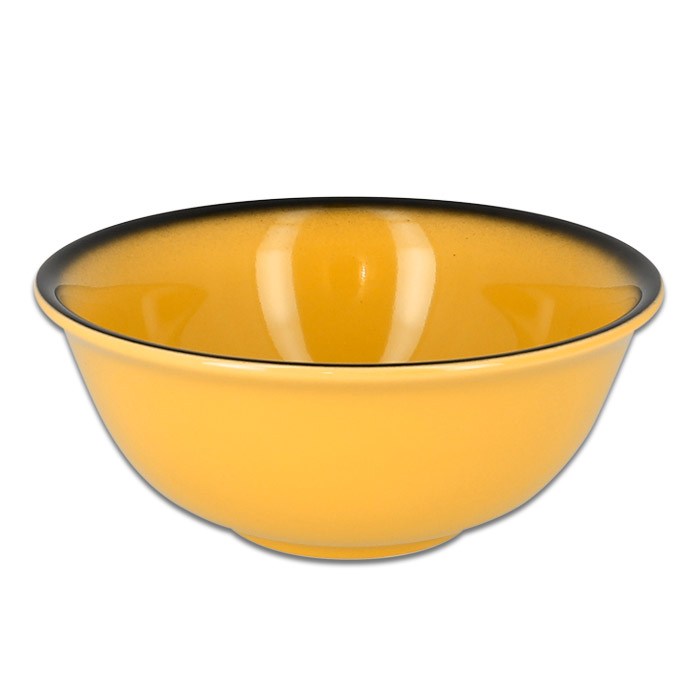 Салатник круглый желтый RAK Porcelain «Lea», D=16 см, 580 мл
