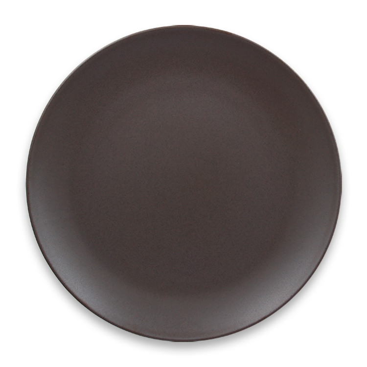 Тарелка "Coupe" круглая плоская Cocoa RAK Porcelain «GENESIS», D=27 см, H=2,7 см
