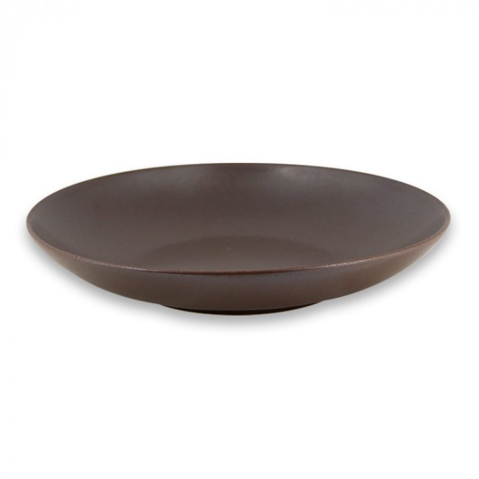 Тарелка "Coupe" круглая глубокая Cocoa RAK Porcelain «GENESIS», D=28 см