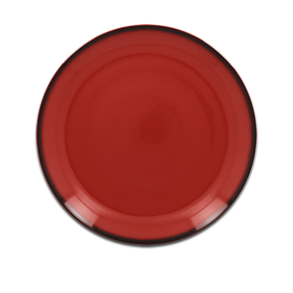 Тарелка круглая плоская красная RAK Porcelain «Lea», D=21 см