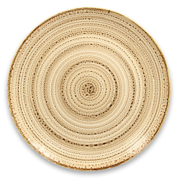Тарелка "Coupe" круглая плоская Beach RAK Porcelain «TWIRL», D=29 см