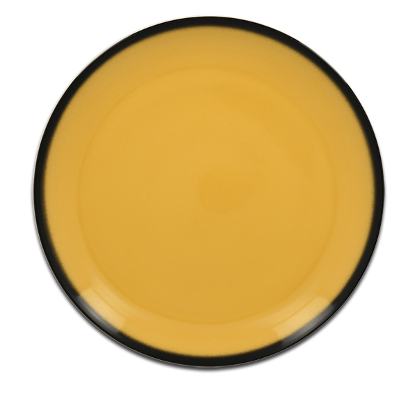 Тарелка круглая плоская желтая RAK Porcelain «Lea», D=29 см