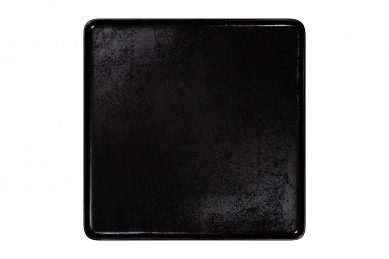 Тарелка квадратная 32х32см цвет черный RAK Porcelain «Fractal»
