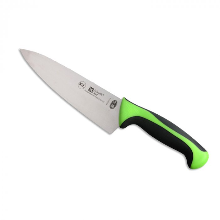 Нож поварской с зелено-черной ручкой Atlantic Chef, L=21 cм