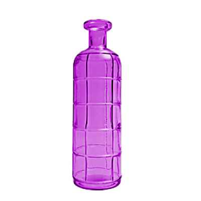  Емкость для интерьера (или ваза), d=10 h=33см., .л., стекло, цвет пурпурный