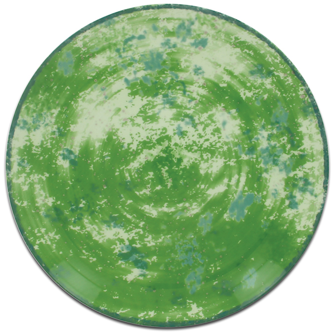 Тарелка круглая зеленая RAK Porcelain «Peppery», D=31 см