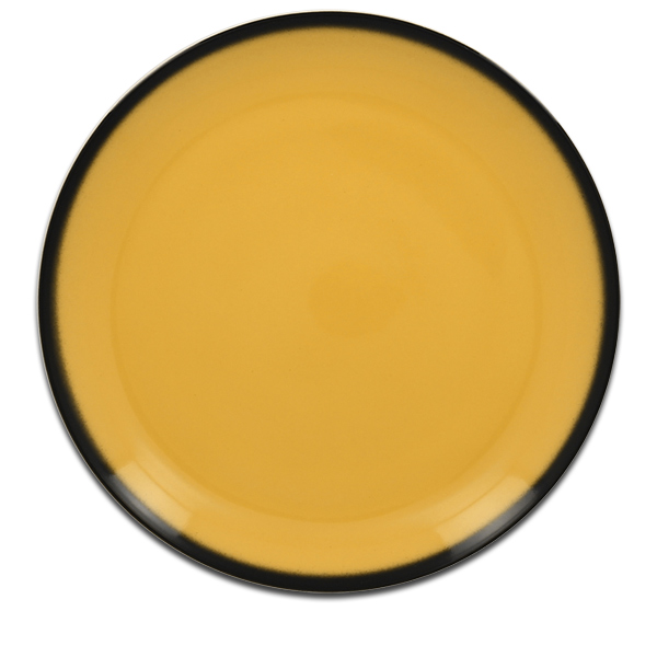 Тарелка круглая плоская желтая RAK Porcelain «Lea», D=31 см