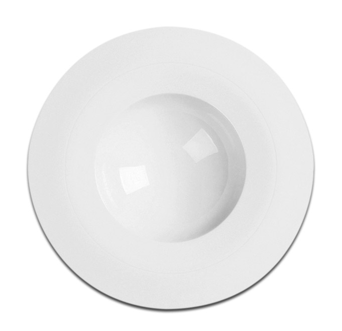 Тарелка круглая "PRINCE" глубокая RAK Porcelain «White Gold», D=23 см