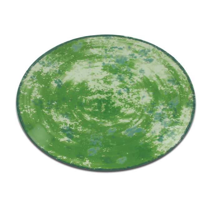Тарелка овальная зеленая RAK Porcelain «Peppery», 21x15 см