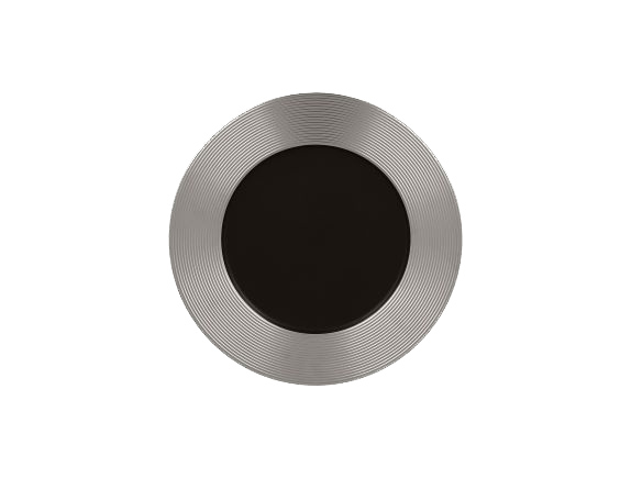 Тарелка круглая плоская d=27см цвет серебряный RAK Porcelain «Antic»
