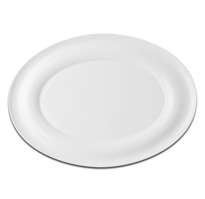 Тарелка овальная плоская RAK Porcelain «Lyra», 38x27 см