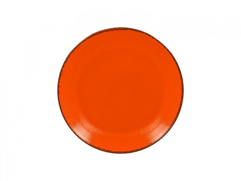 Тарелка "Coupe" d=27см цвет черный/оранжевый RAK Porcelain «Fire»