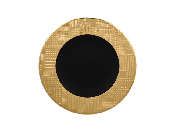 Тарелка круглая d=32 цвет золотой RAK Porcelain «Antic»
