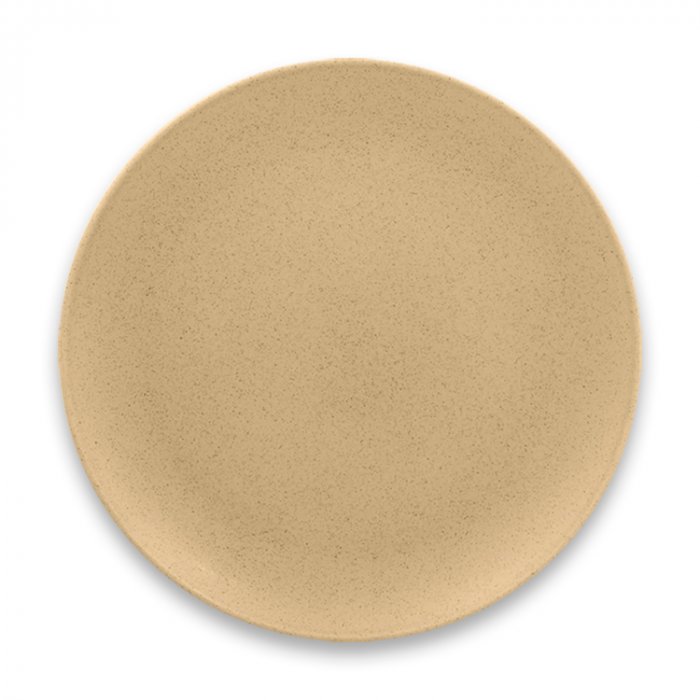 Тарелка "Coupe" круглая плоская Almond RAK Porcelain «GENESIS», D=24 см