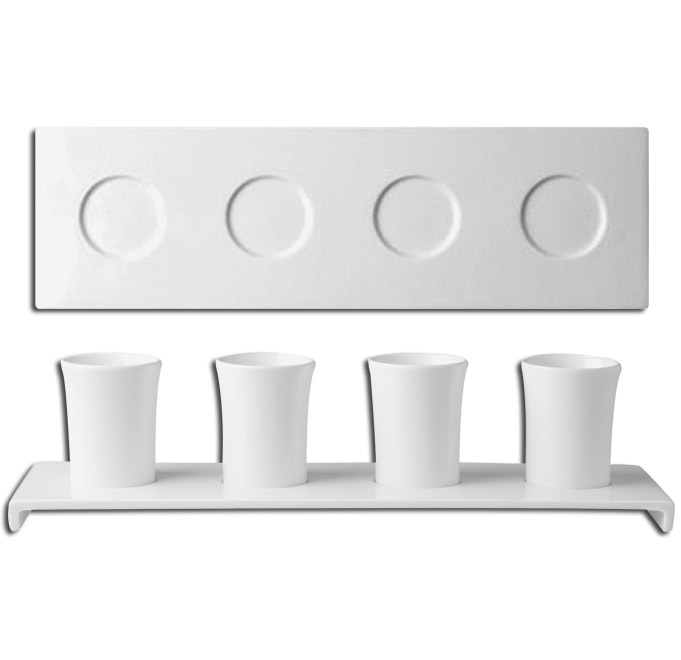 Тарелка «Anis» прямоугольная плоская RAK Porcelain «AllSpice», 36x11 см для подачи SPCU07 и SPCU09