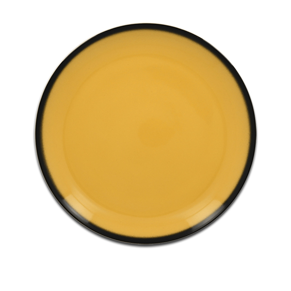 Тарелка круглая плоская желтая RAK Porcelain «Lea», D=21 см