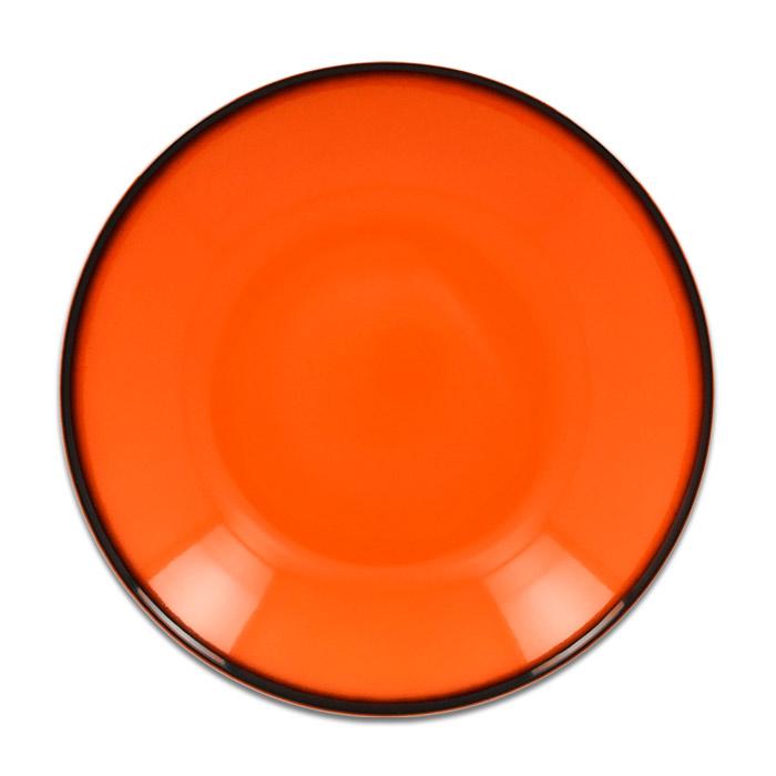 Тарелка "Coupe" глубокая оранжевая RAK Porcelain «Lea», D=23 см, 690 мл