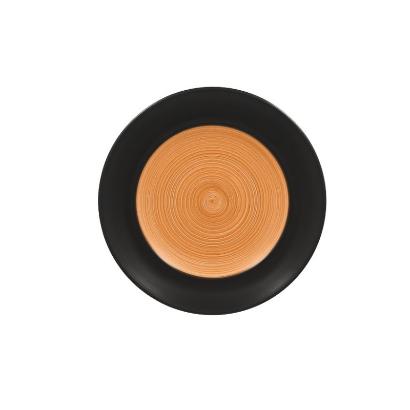 Тарелка круглая, плоская оранжевая Trinidad Rak Porcelain, D=17